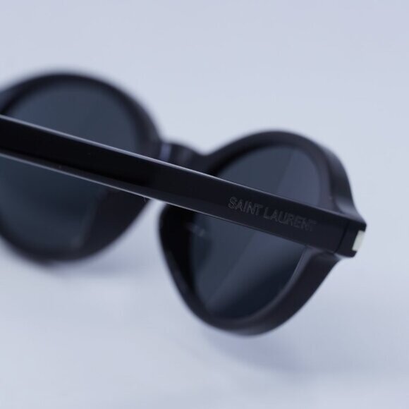 Saint Laurent SL751JEANNE 001 Sunglasses Black Oval Frame, Black Lenses - Picture 11 of 13